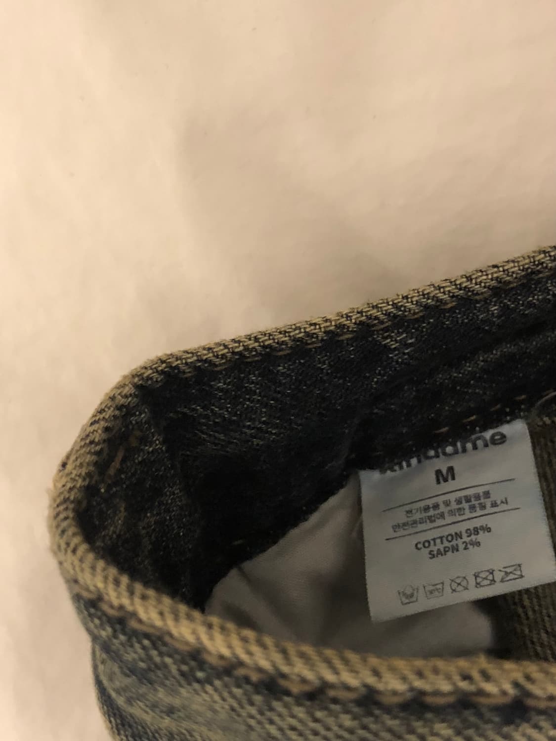 [새상품] 카인다미 골반볼륨업 빈티지워싱 하이웨스트 치마바지 M사이즈 상품이미지4