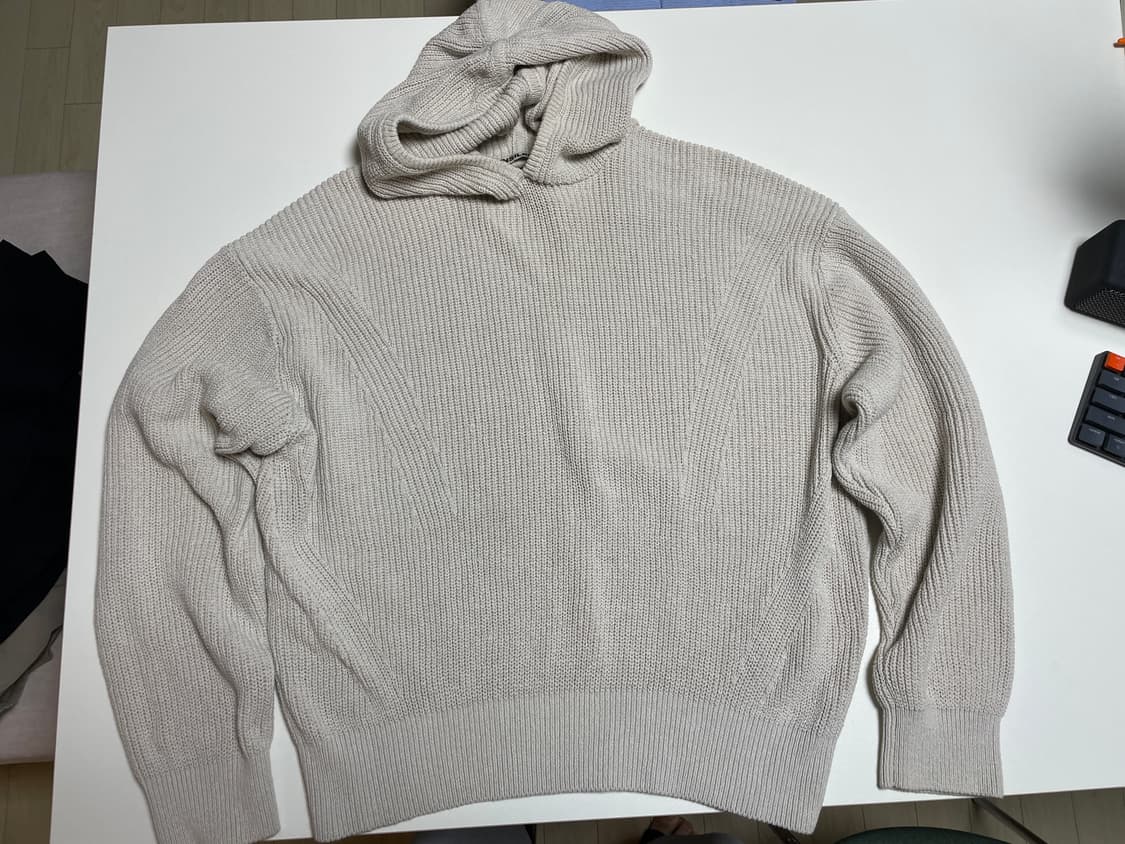 인사일런스 린넨 코튼 니트 후디 상품이미지2