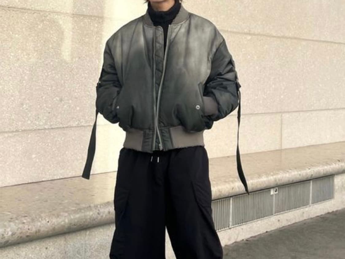 34) 아크네 스튜디오 olana 봄버 포레스트 그린 상품이미지4