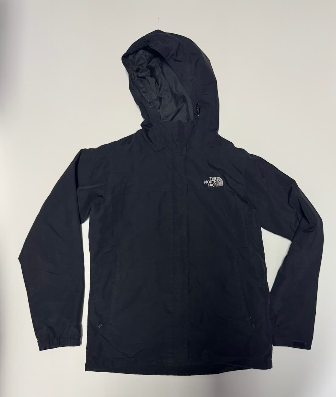 여성 노스페이스 밑단 스트링 나일론 후드 바람막이 S 블랙 상품이미지1