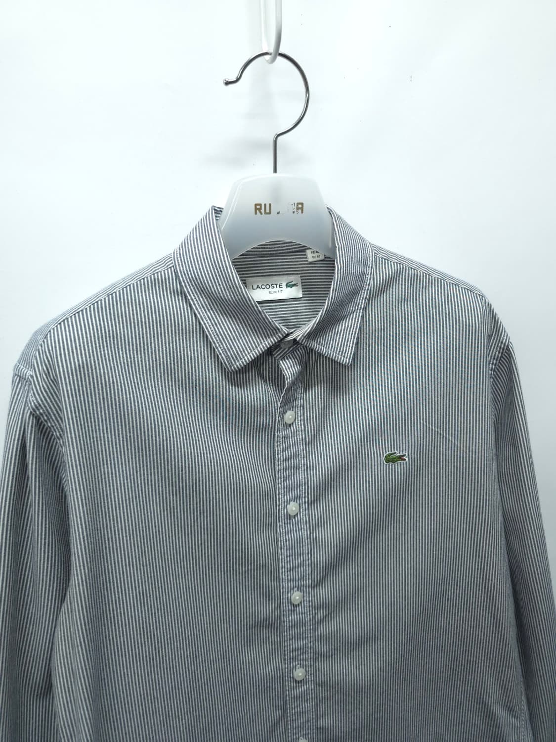 라코스테 슬림핏 긴팔 스트라이프 셔츠 (사이즈 100) 상품이미지4