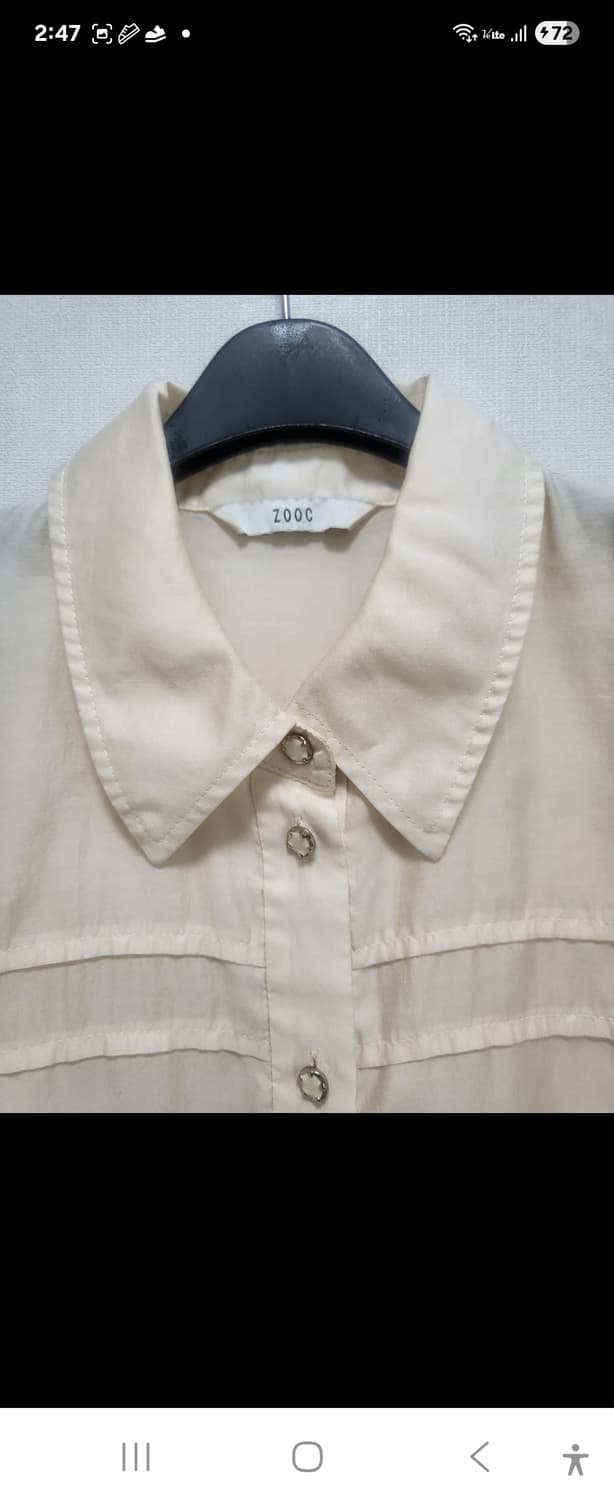 ZOOC 아이보리 여성 셔츠 85-160(55-66) 상품이미지2