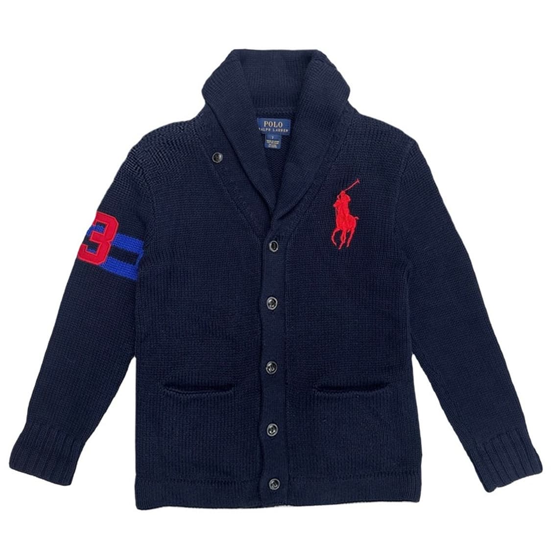 폴로랄프로렌 키즈 숄카라 가디건 네이비 7 상품이미지1