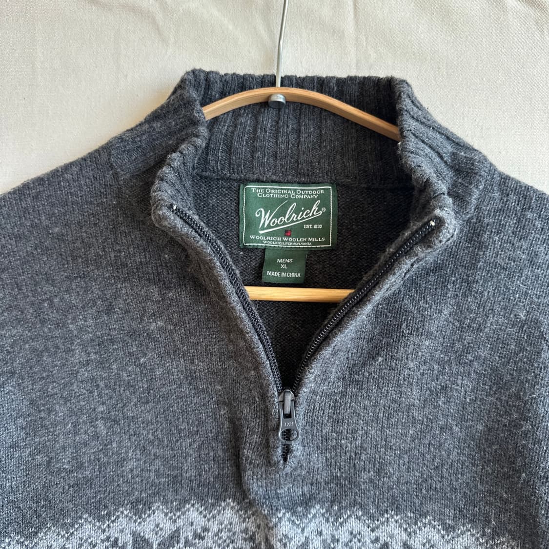 울린치 차콜그레이 울 니트 XL 상품이미지6