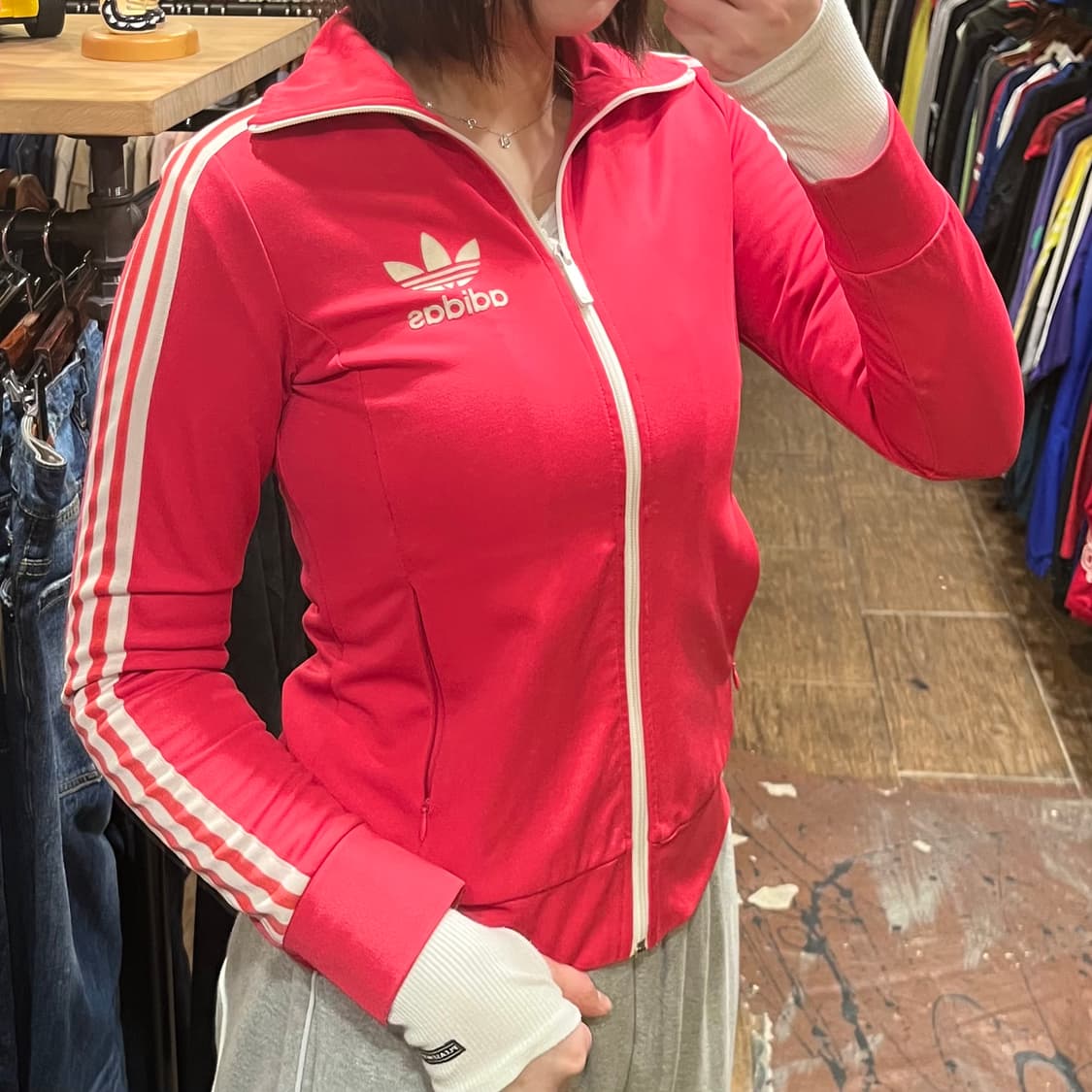 [HI] 아디다스 트레이닝 집업 핑크 상품이미지3