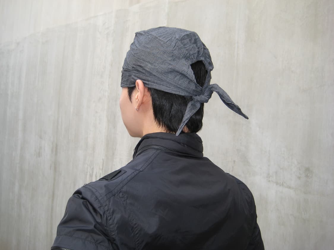 남여공용 링클 베이직 듀렉 헤어두건 비니  상품이미지1