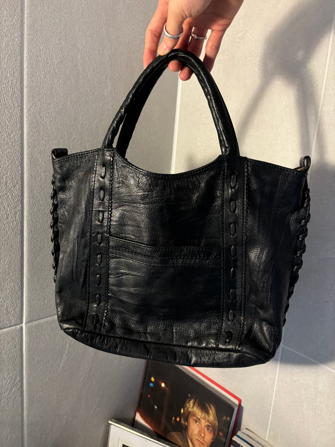 Jpn 빈티지 레더백 상품이미지2