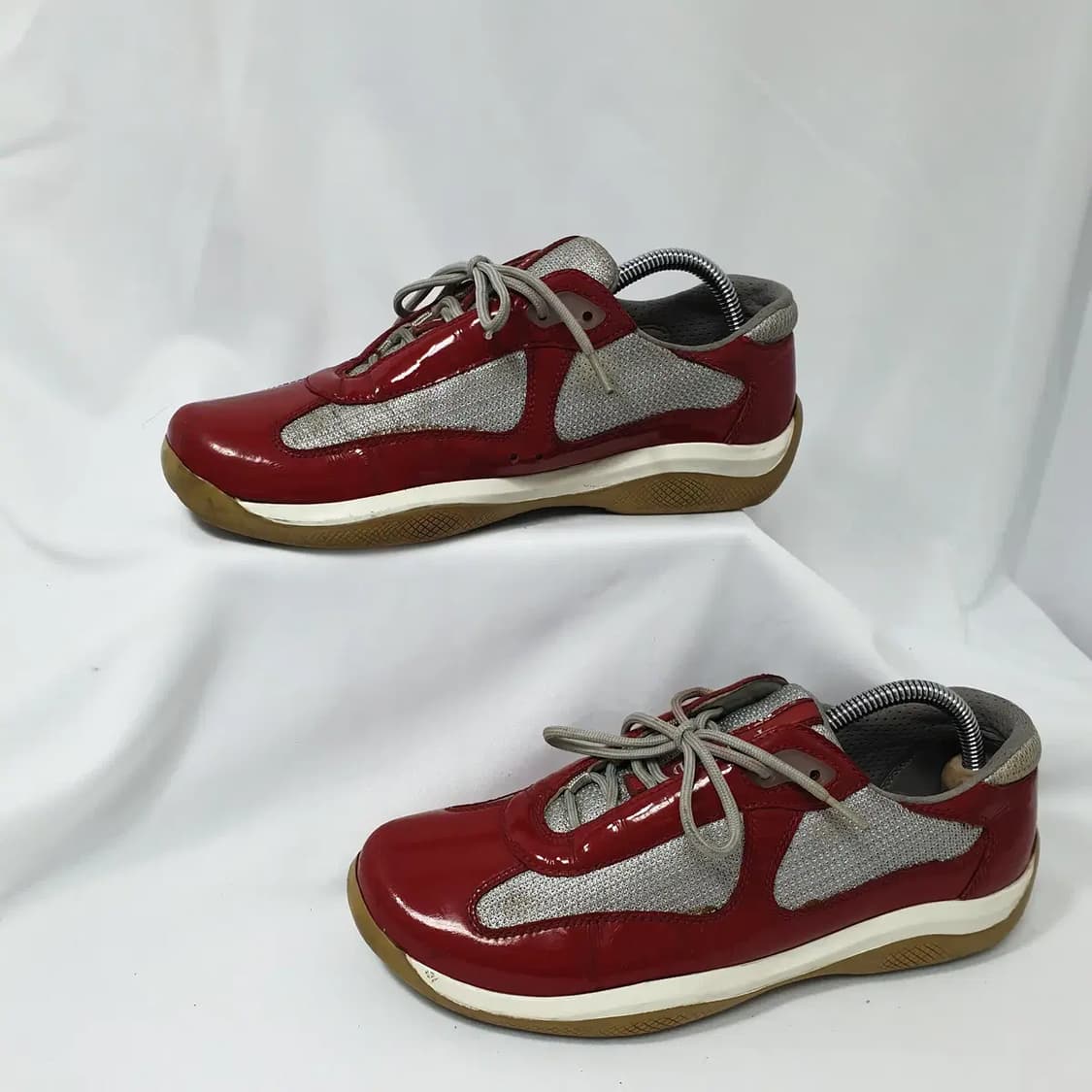 38/240 프라다 아메리카 컵 오리지널 레드 스니커즈 상품이미지2