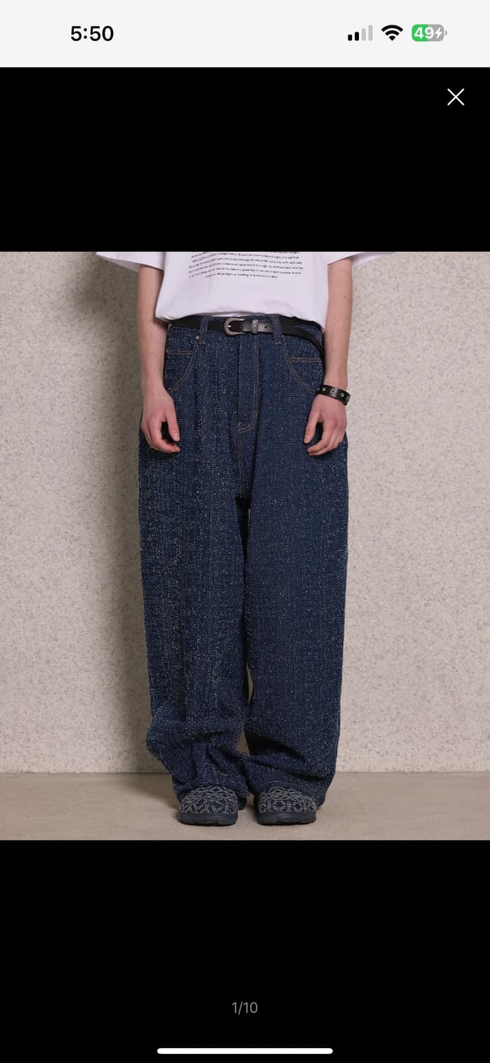마틴플랜 Materia Wide Denim Pants - INDIGO 상품이미지1