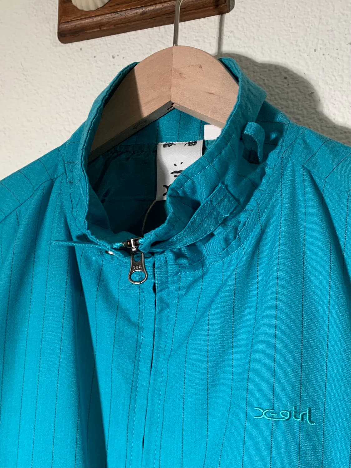 엑스걸 스트라이프 벨트 카라 워크자켓 상품이미지4