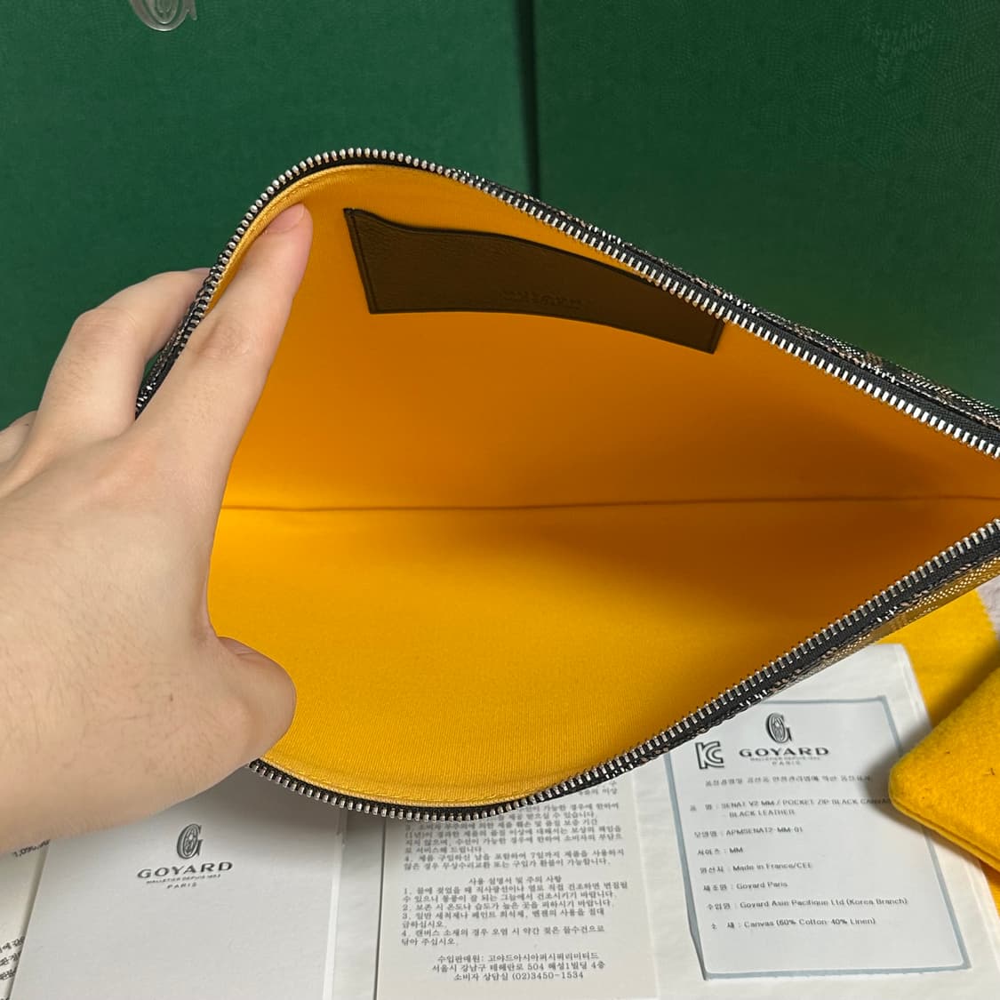 [MM] 고야드 마카쥬 세나 클러치 블랙 상품이미지3