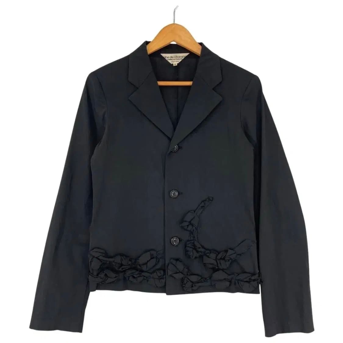 꼼데가르송 레이디스 장미 장식 자켓 상품이미지1