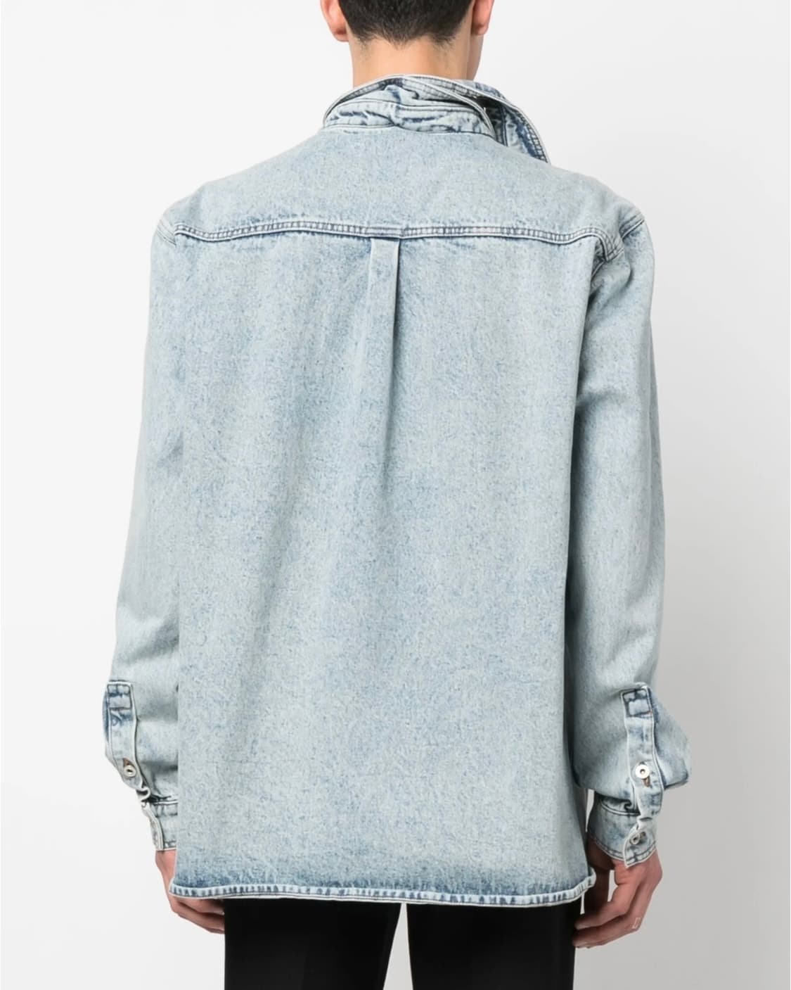 [L] 와이프로젝트 더블 칼라 데님셔츠 새상품 상품이미지4