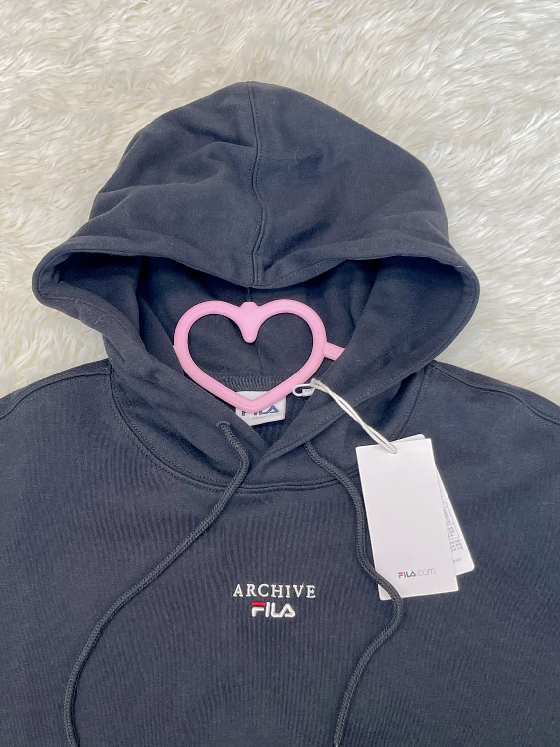 (새상품) 휠라 블랙 후드티 상품이미지3