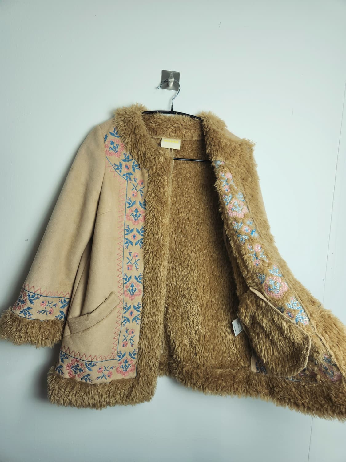 (SNIDEL) 스웨이드 자수 퍼 자켓 상품이미지9