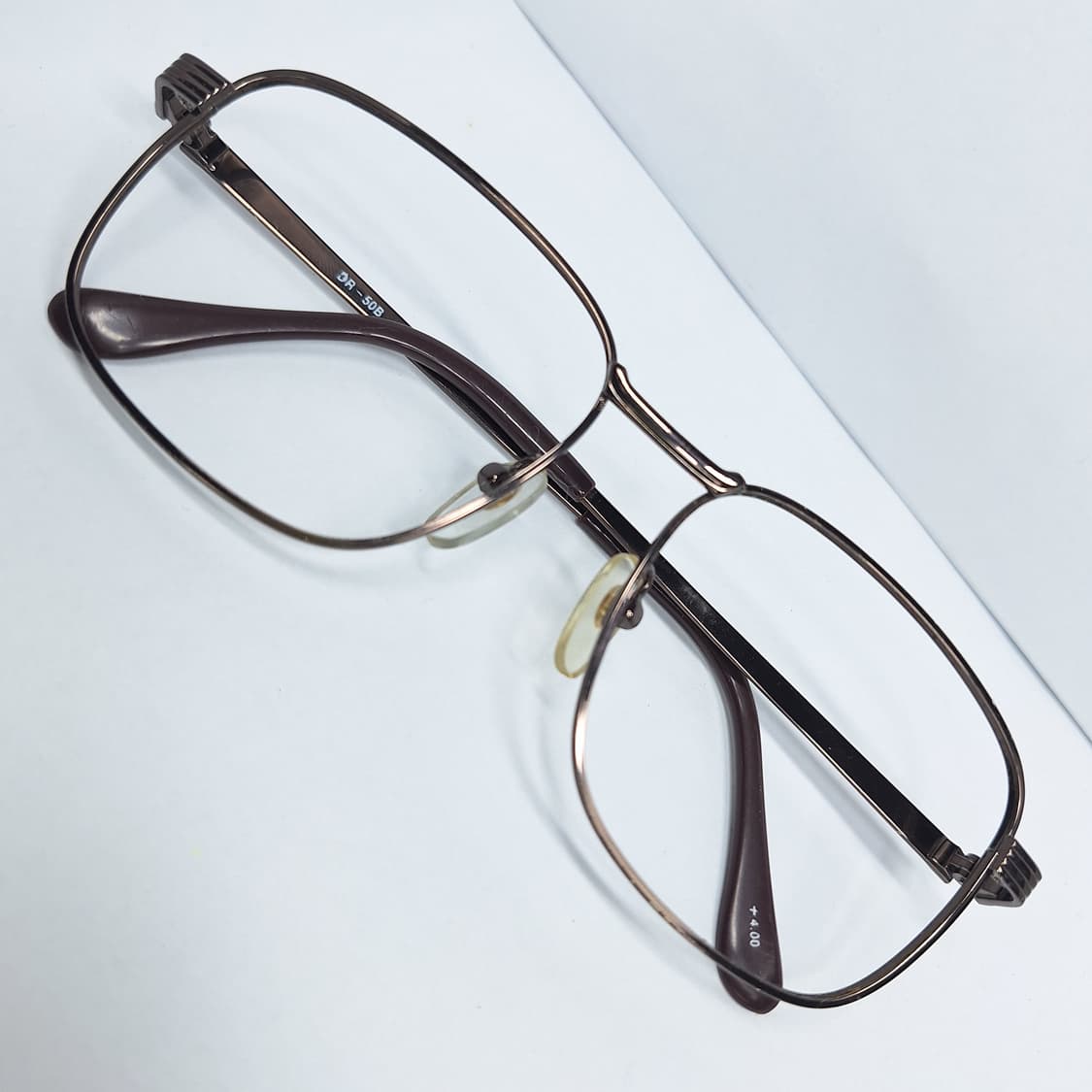 브라운 메탈 안경 안경테 DR-50B 일본 수입 빈티지 레트로 클래식 상품이미지1