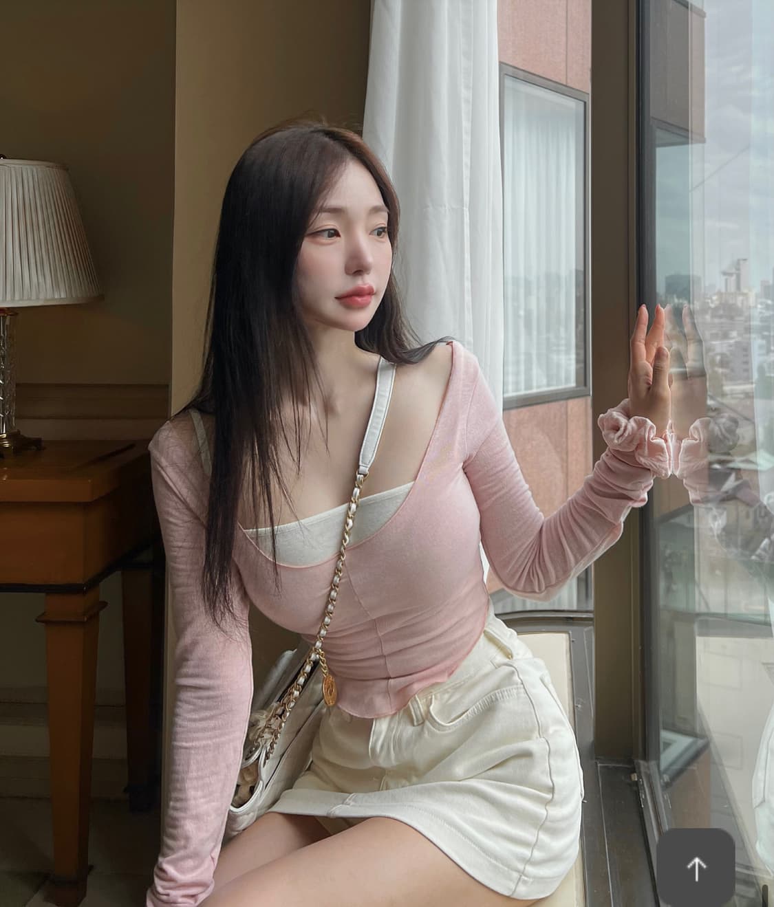 카인다미 발레리나 티 베이비 핑크 레이어드 상품이미지1