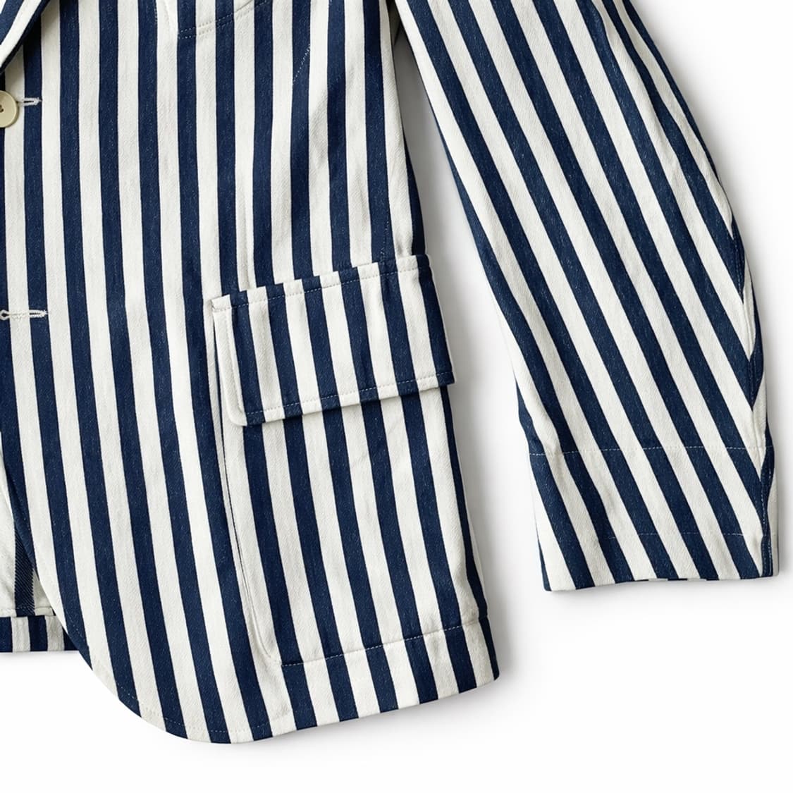 하버색 스트라이프 자켓 상품이미지4