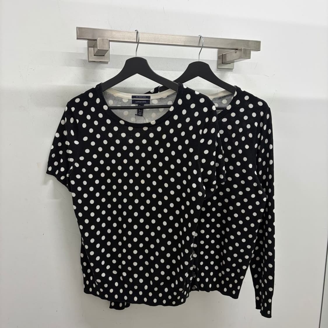 lands end 도트 가디건+반팔 set 상품이미지2