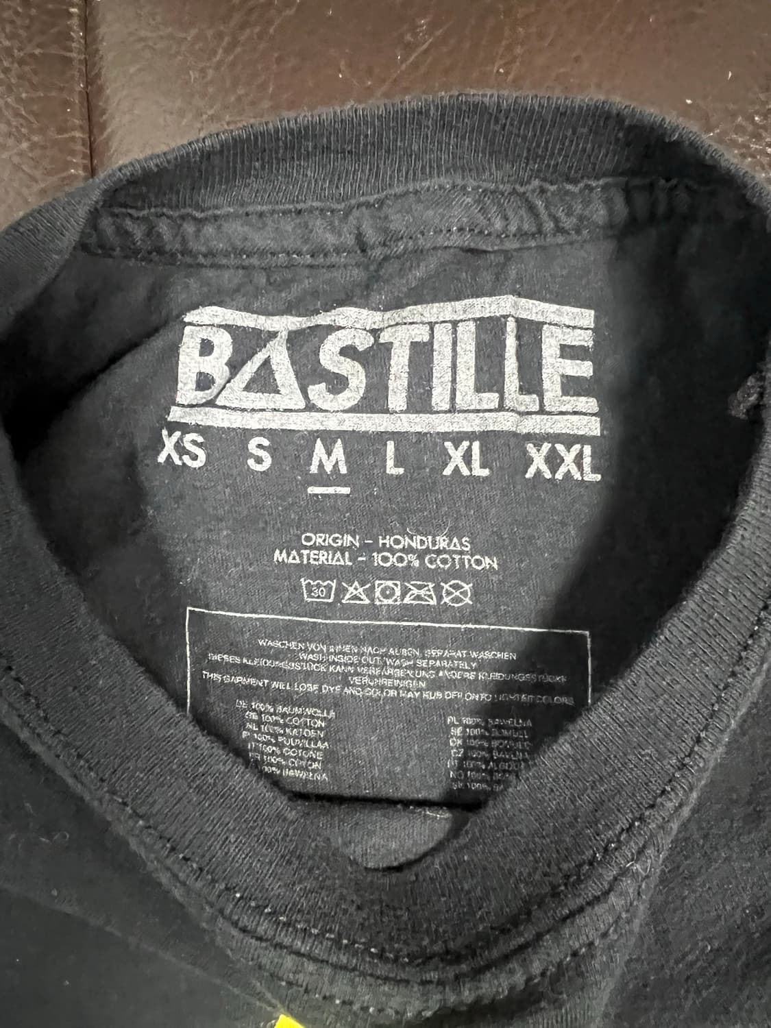 밴드 바스틸 Bastille 블랙 반팔 티셔츠 상품이미지2