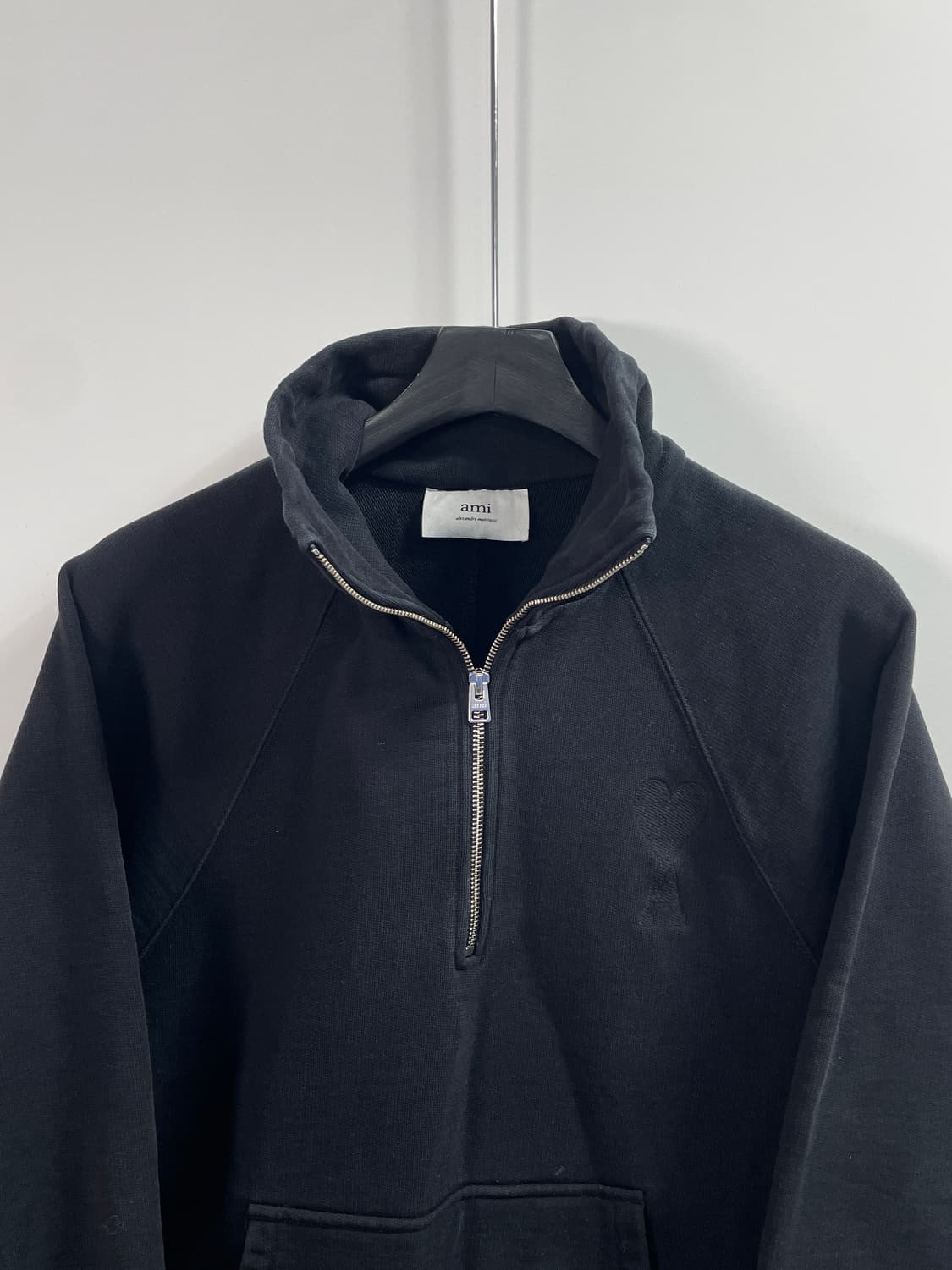 아미 인타르시아 빅로고 반집업 맨투맨 (on.561) 상품이미지2