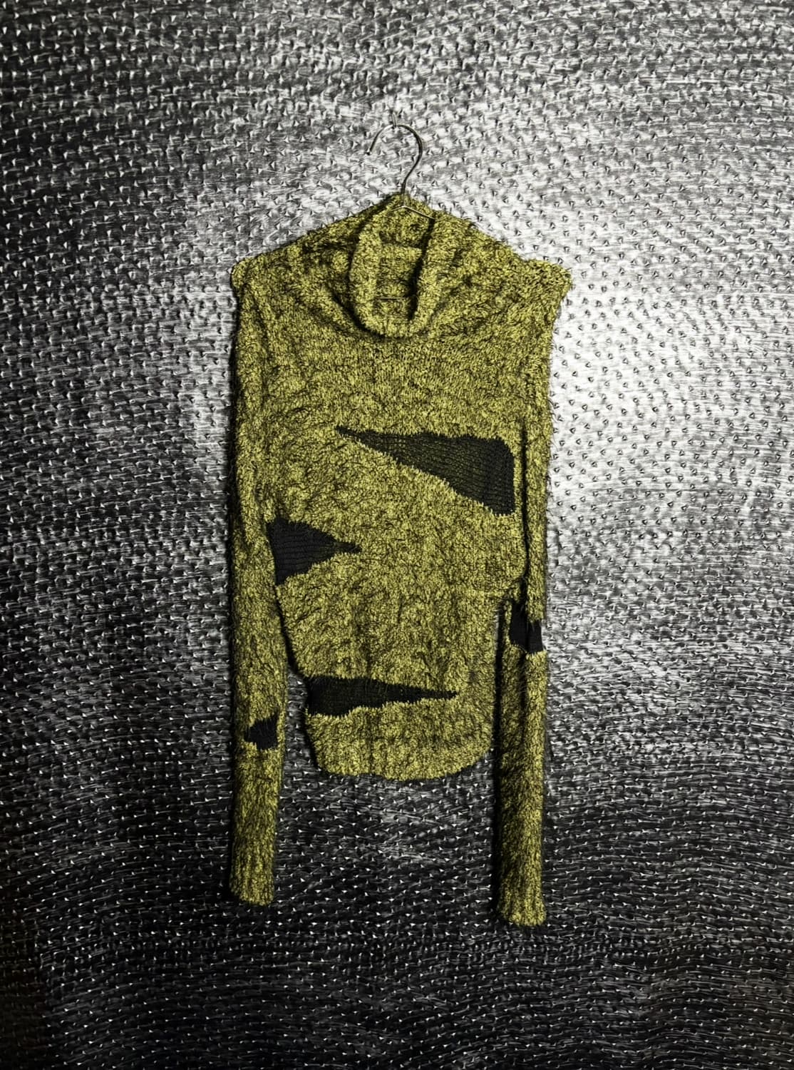 시스루 롱슬리브 믹스 니트 상품이미지2