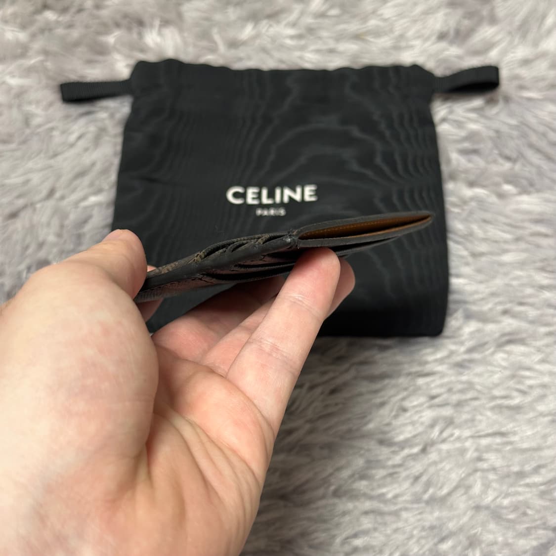 [정품 OS] 셀린느 트리옹프 카드지갑 탠 상품이미지7