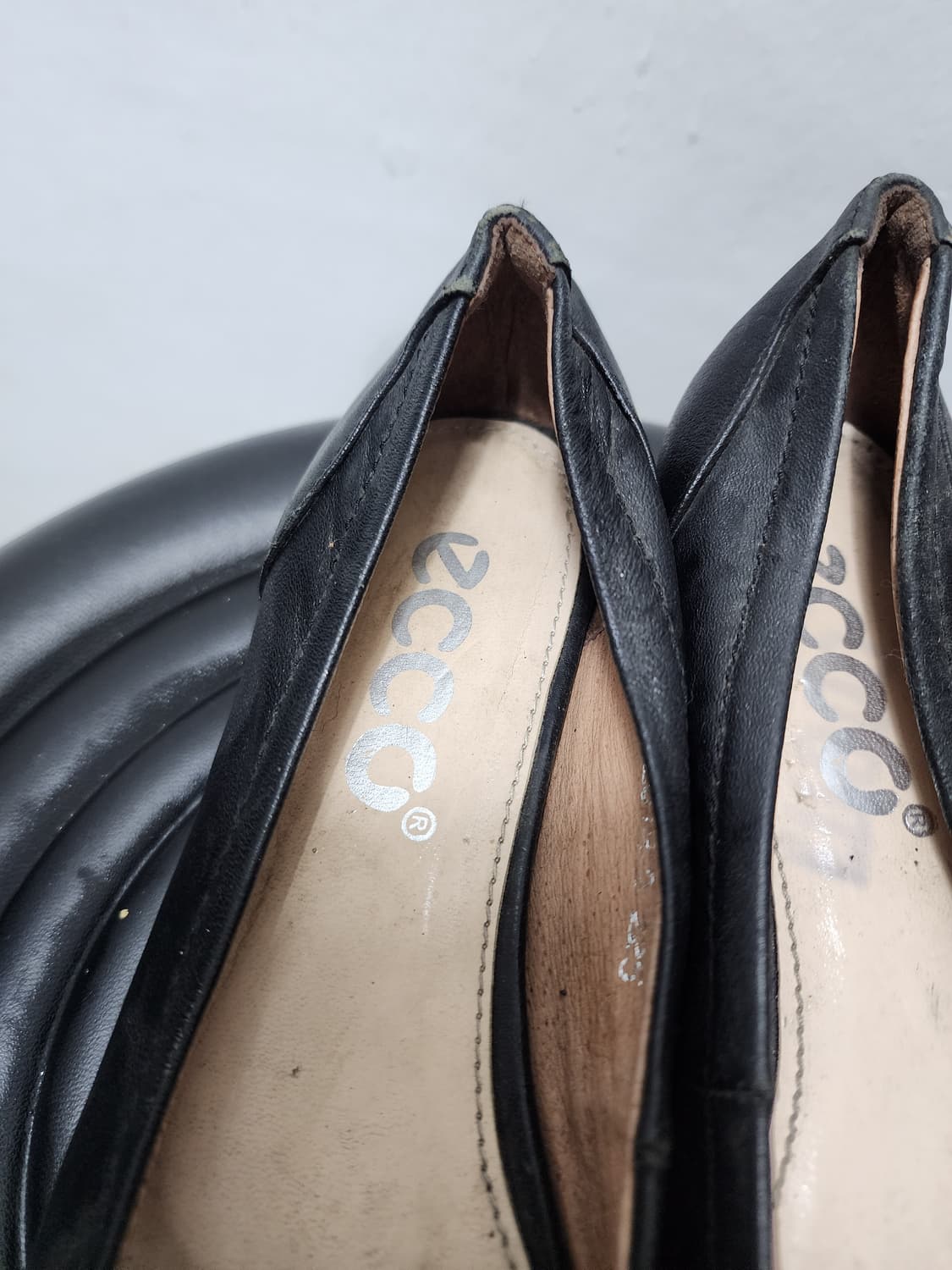 Ecco 에코 블랙 리본 플랫슈즈 상품이미지4