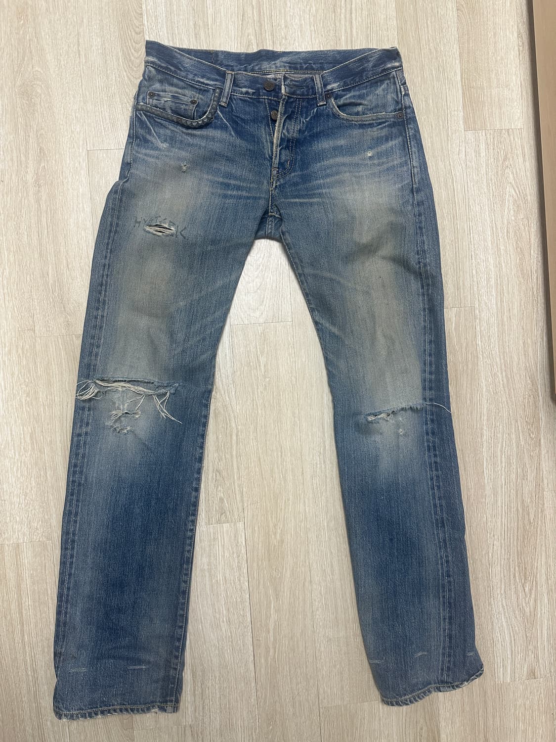 hystericglamour studded distressed denim 상품이미지4