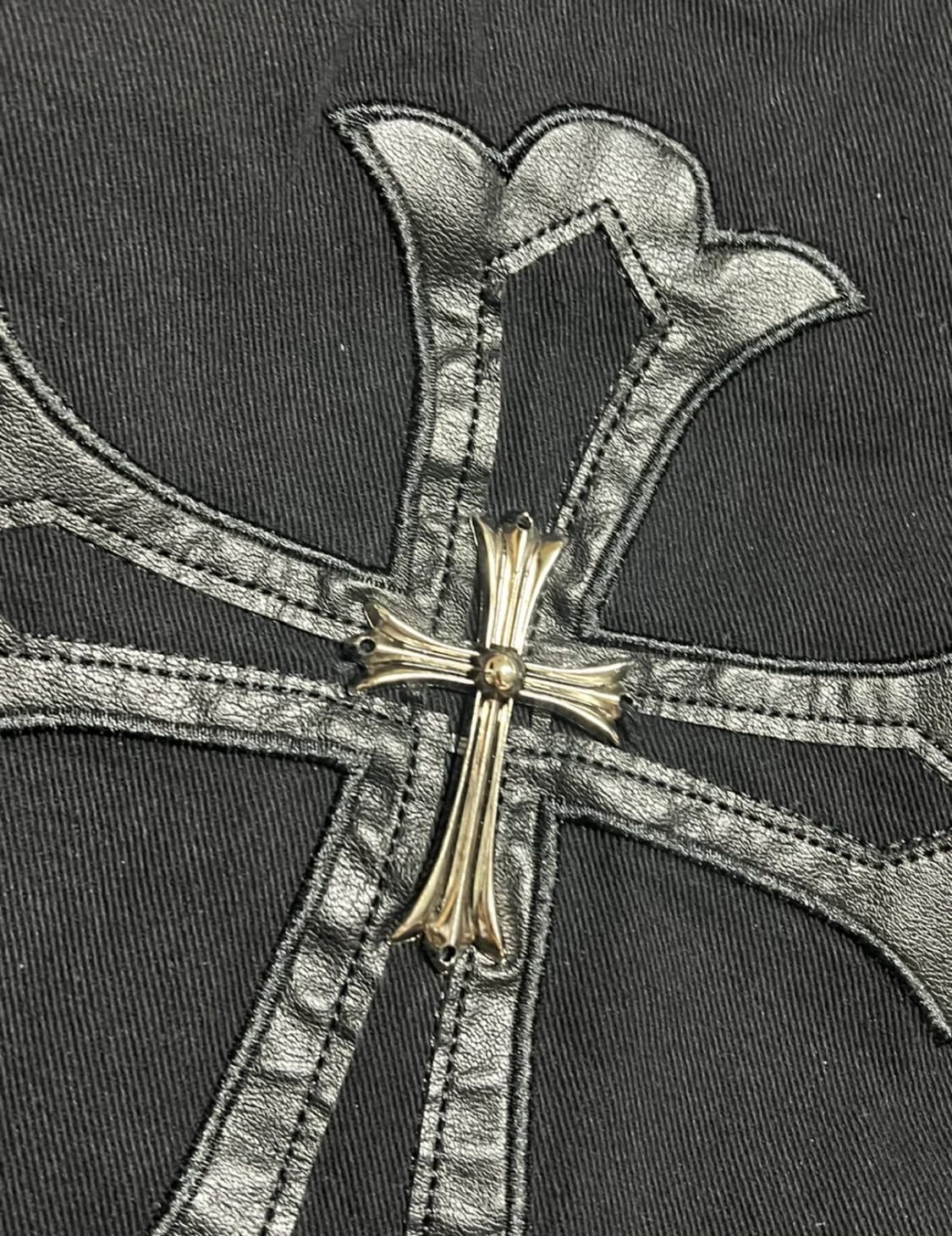 크롬하츠 십자가 크로스패치 셔츠 상품이미지2