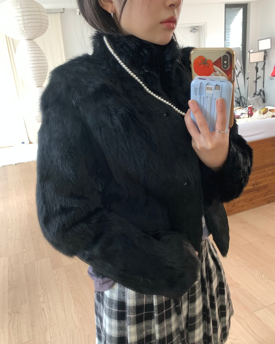 Short real fur jk  상품이미지1
