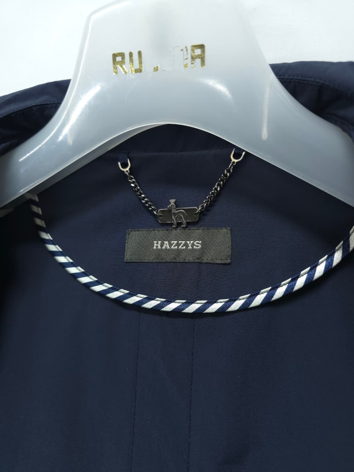 헤지스 여성 네이비 더블 버튼 트렌치 숏코트 (55) 상품이미지8