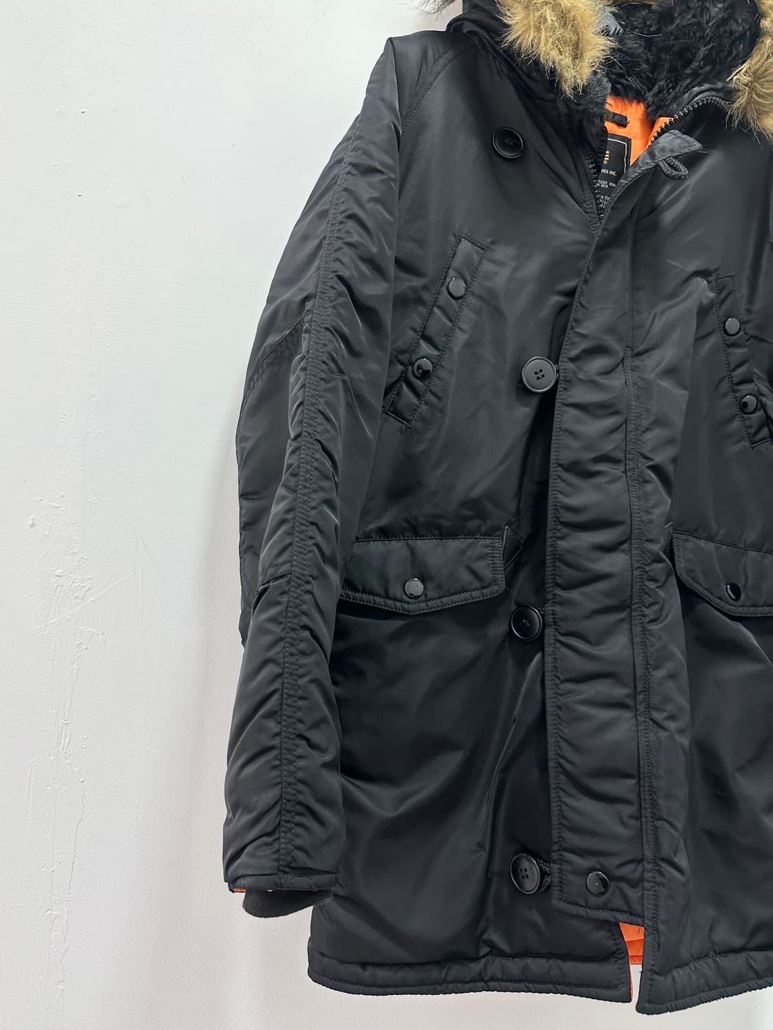 Alpha Industries N3B fur black parka  상품이미지5