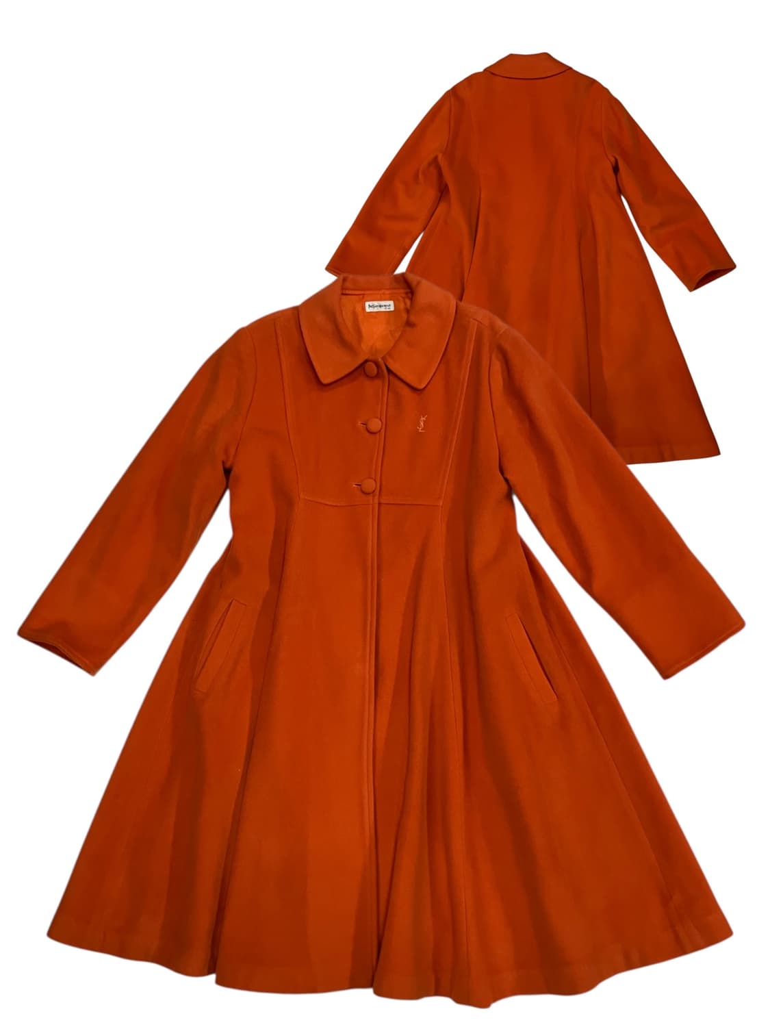 입생로랑 오렌지 코트 XS 상품이미지1