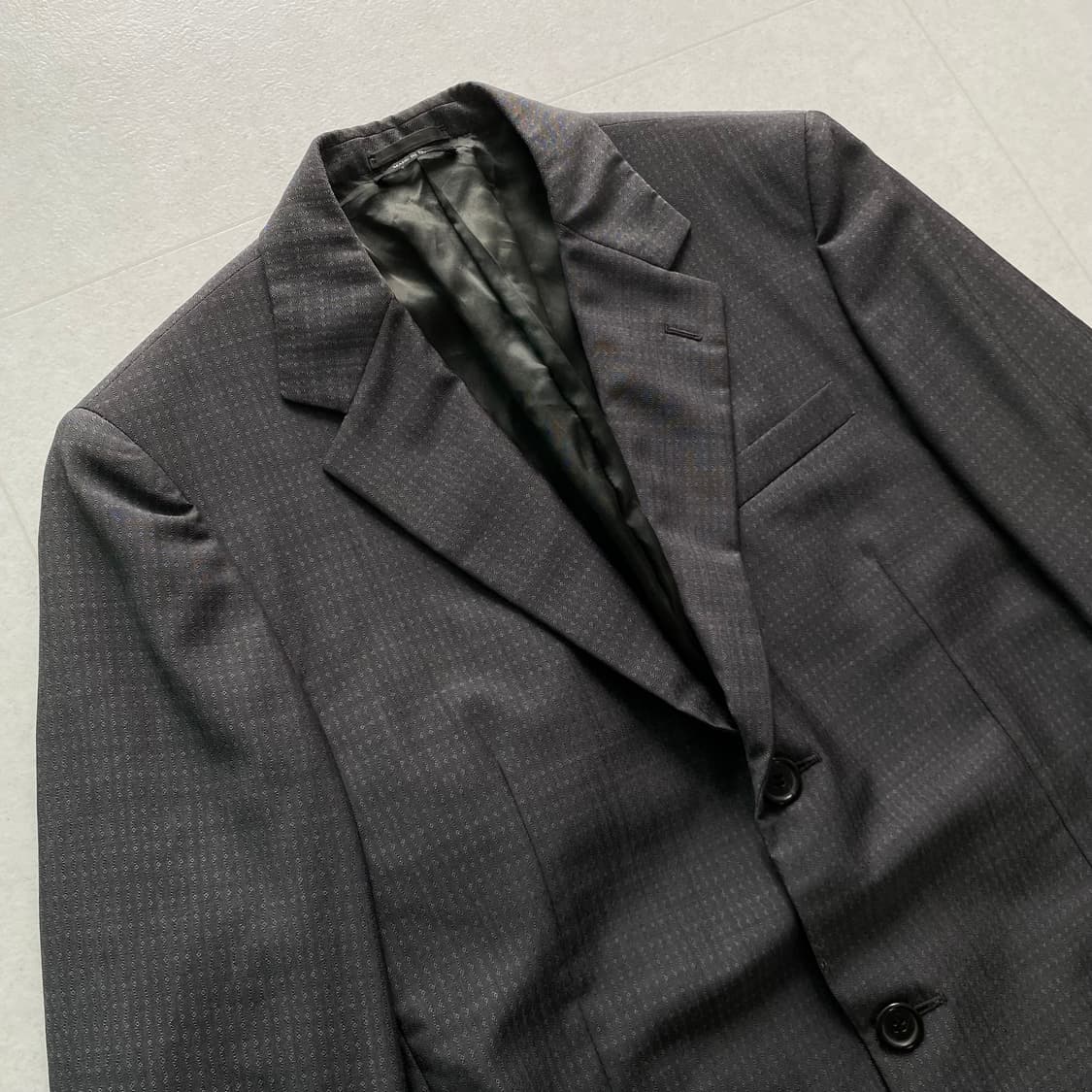 [50] 프라다 04SS 울 실크 자카드 코트 상품이미지3