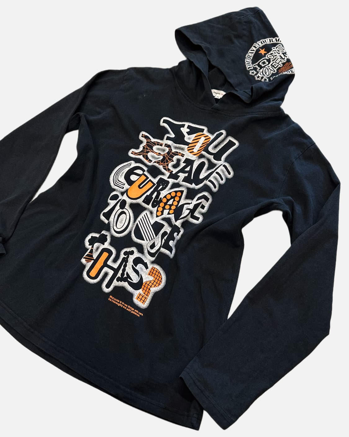 lettering printing hood t-shirt 상품이미지3
