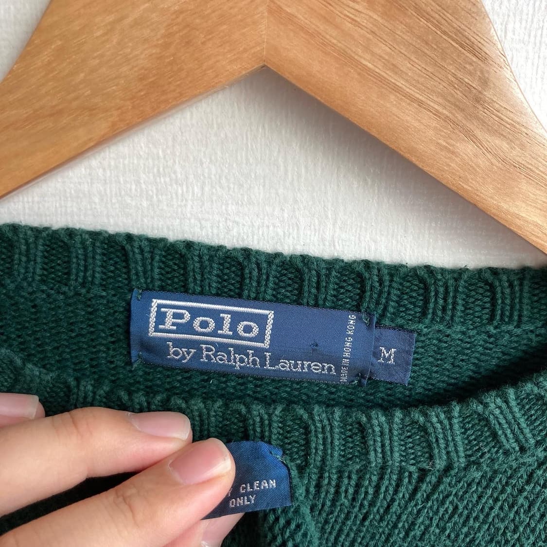 폴로 녹색 니트 M 상품이미지3