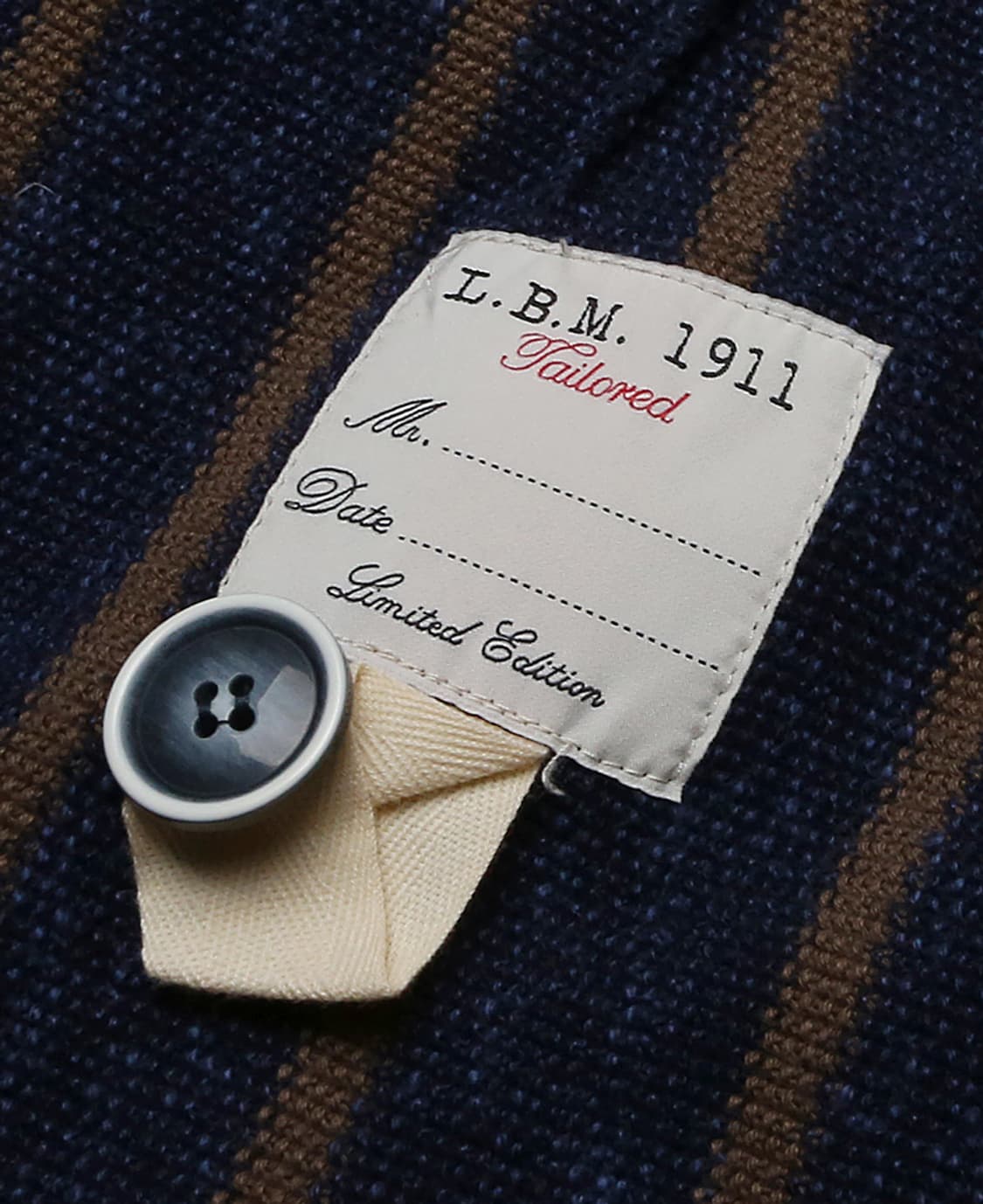 루비암 1911 [L.B.M 1911] 코튼 린넨 스트라이프 니트 자켓 상품이미지5