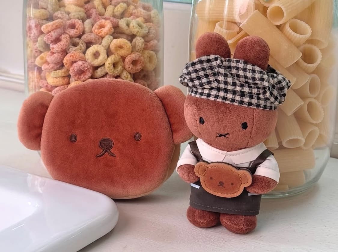 세트)경주 미피 멜라니 인형키링,찰보리빵 파우치키링 상품이미지1