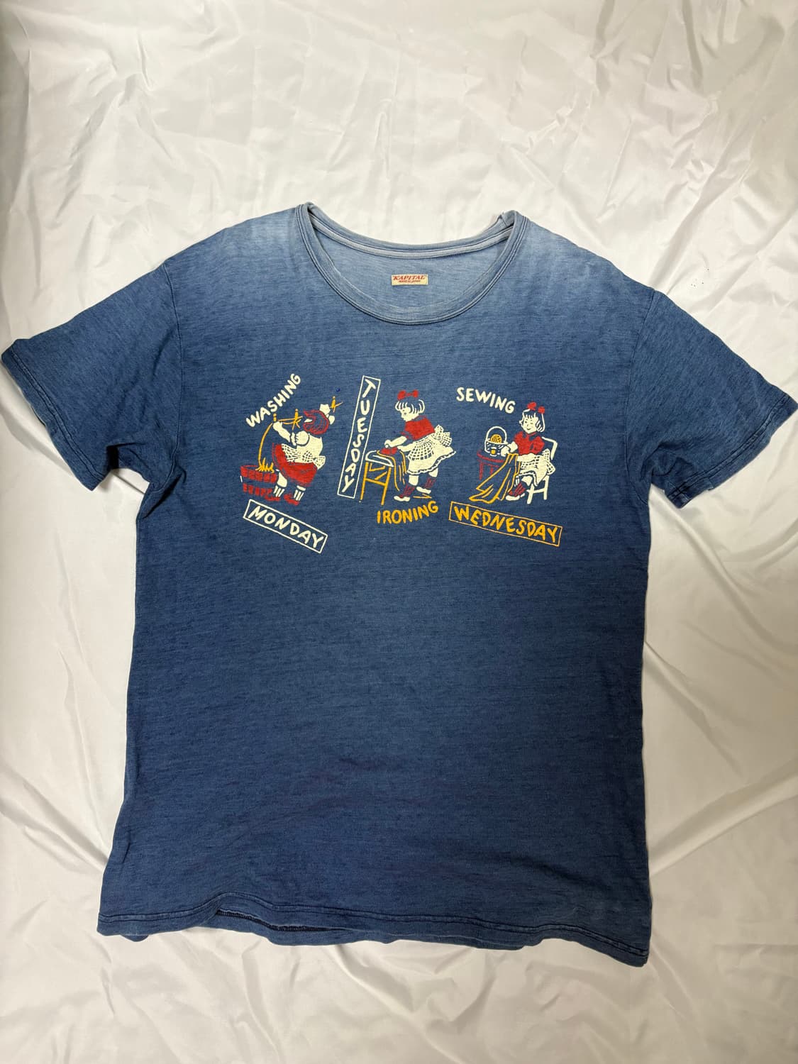 캐피탈 천축 반팔 티셔츠 상품이미지1