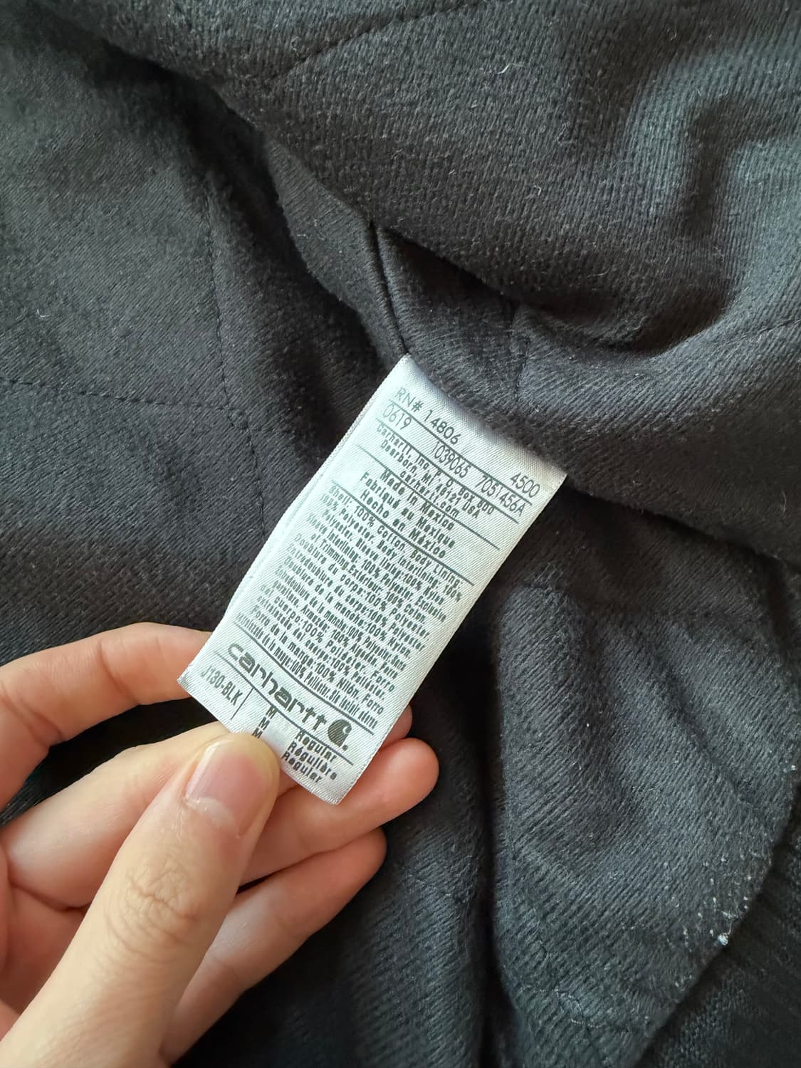 [M] 칼하트 j130 샌드스톤 덕 액티브 자켓 블랙 상품이미지6