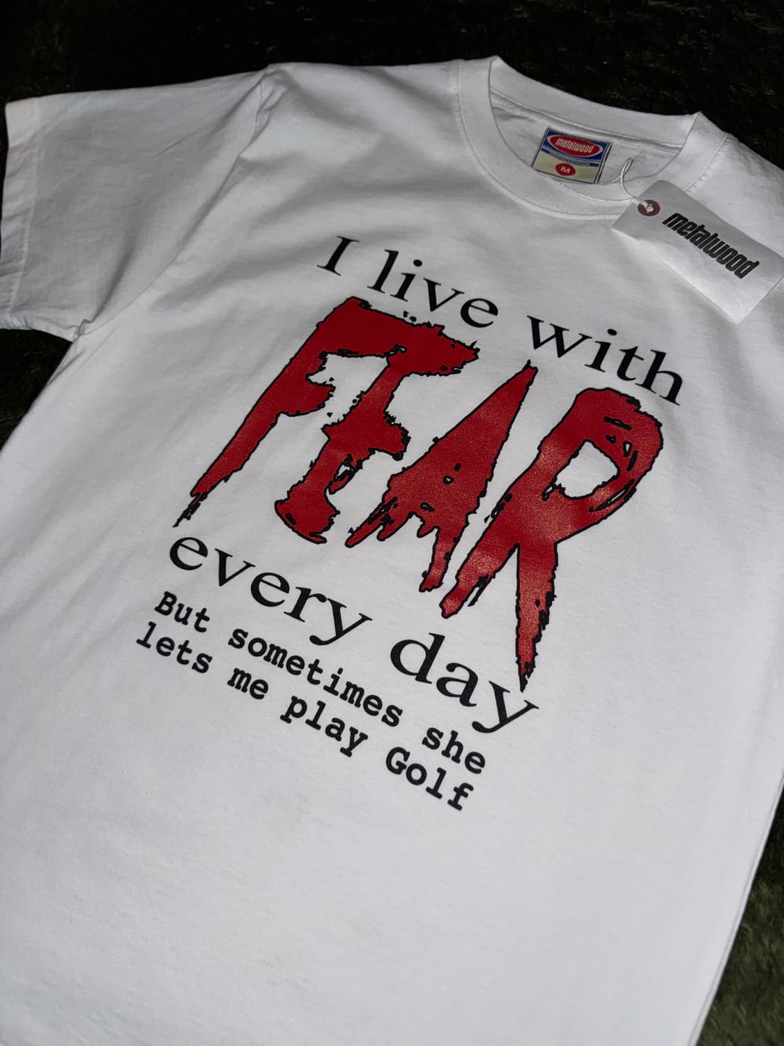 [M] METALWOOD STUDIO 메탈우드 FEAR 골프 티셔츠 상품이미지2