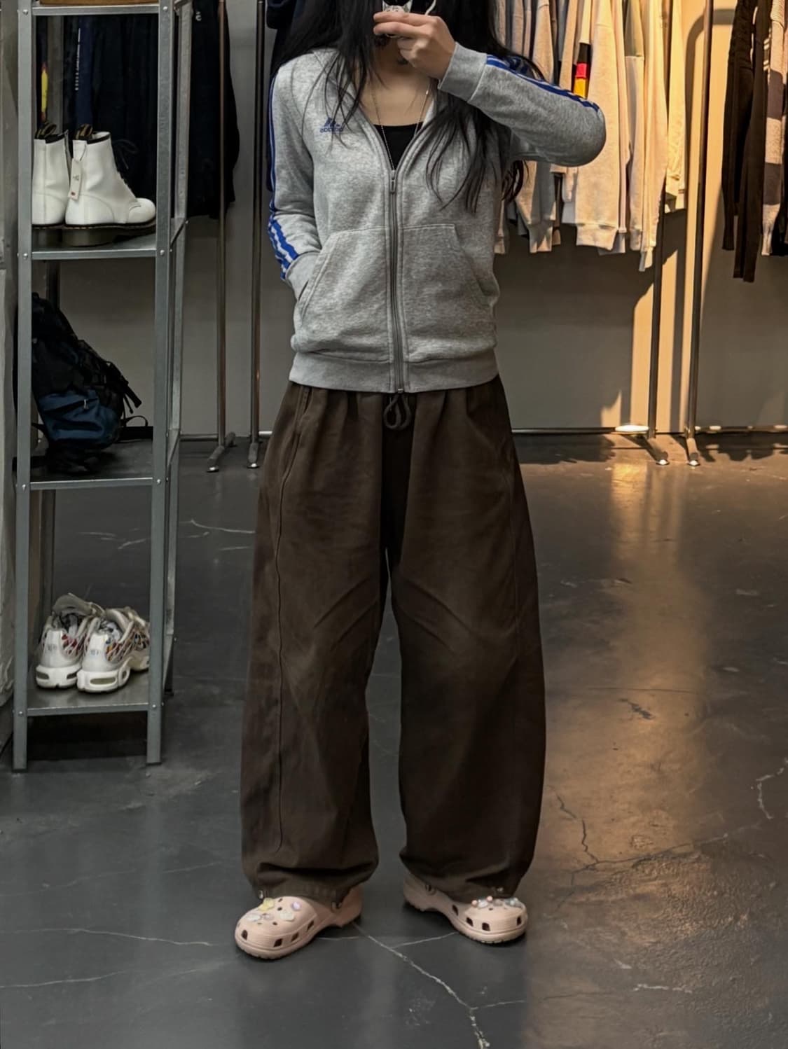 아디다스 에센셜 스트라이프 후드집업 A2448 상품이미지1