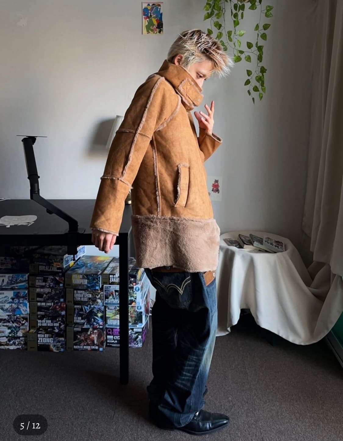 Nine 오버 라펠 더블 브레스티드 무통 상품이미지3