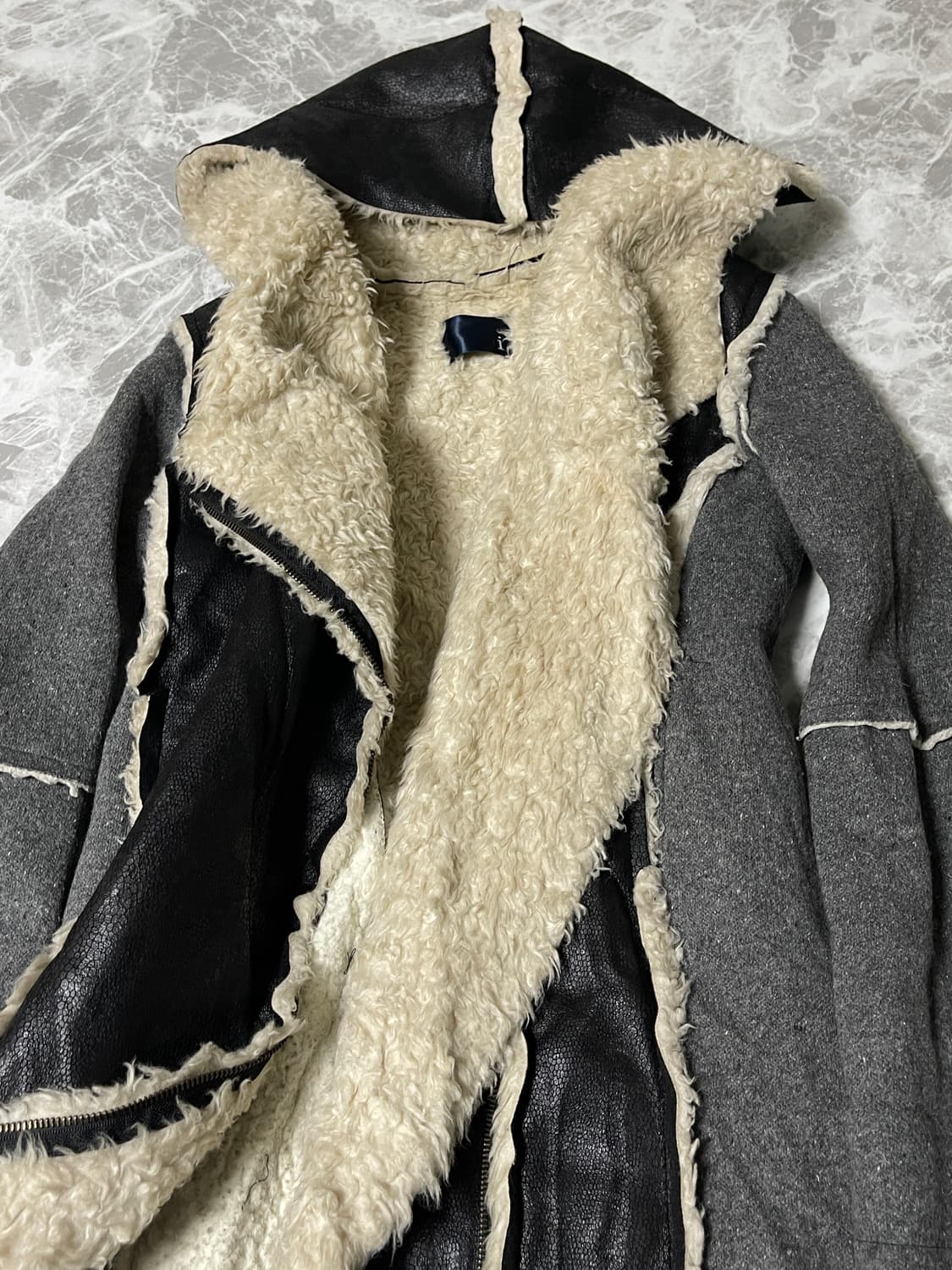 leather fur 2way jacket 상품이미지6