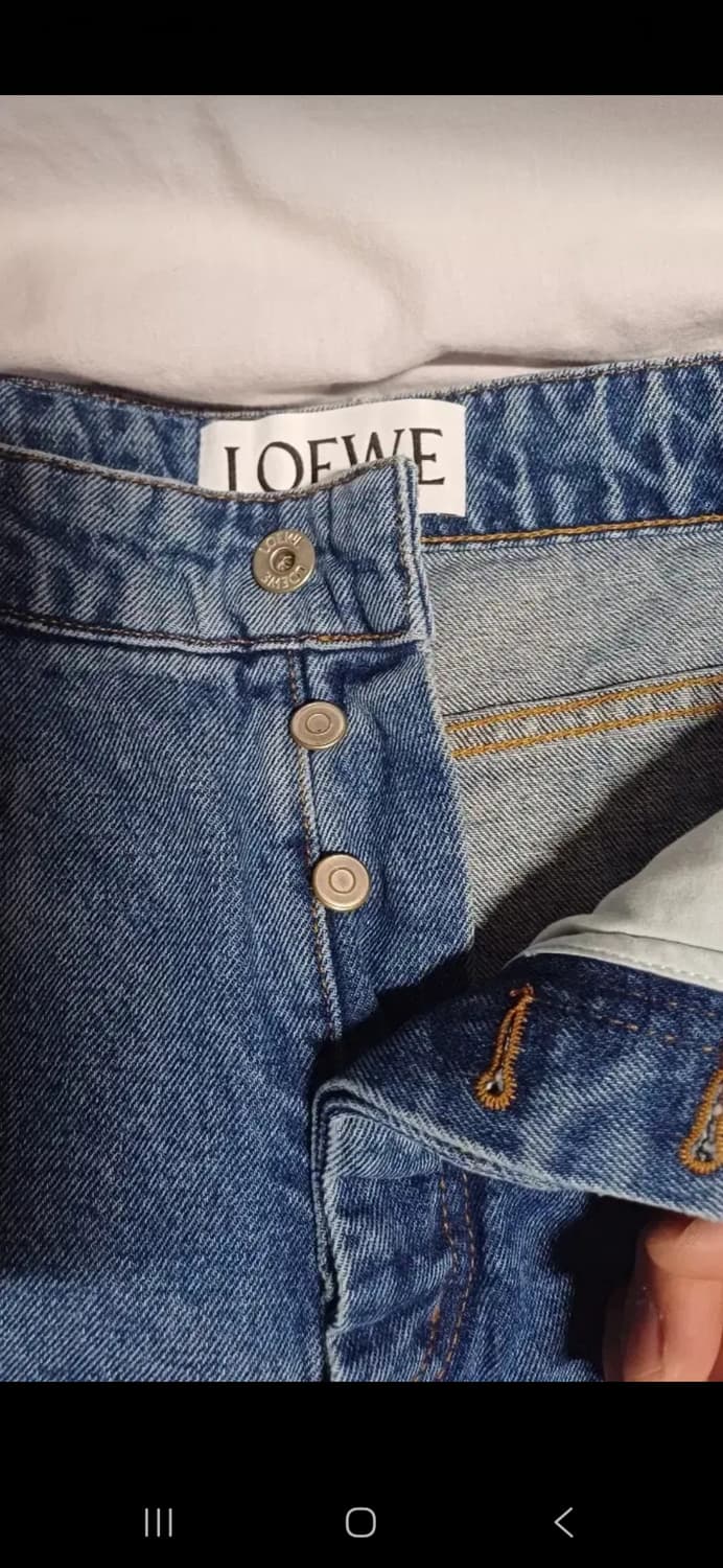 [새제품] 로에베 피셔맨 데님팬츠 청바지 턴업 loewe 여름 바캉스룩  상품이미지4