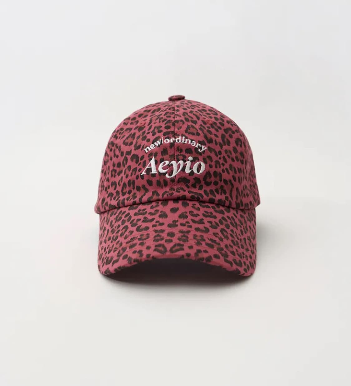 에이와이오 뉴 로고 레오파드 볼캡 핑크 상품이미지1