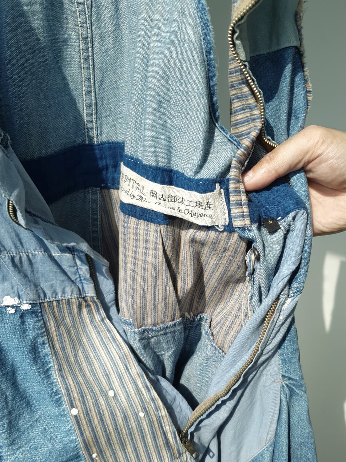 KAPITAL denim Boro Patchwork overalls 상품이미지10