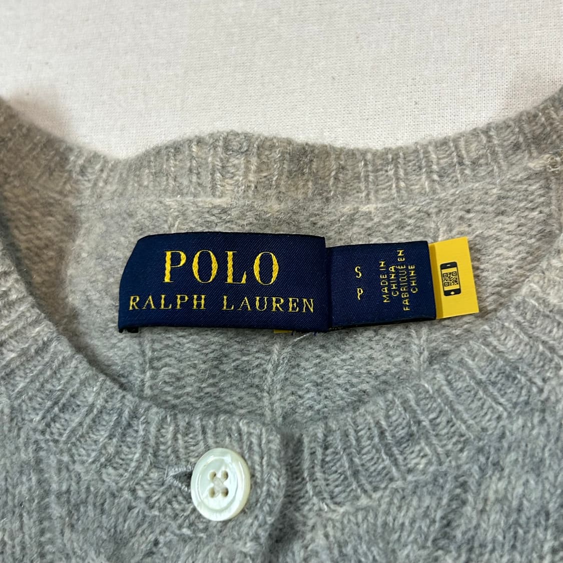 S) 폴로 랄프로렌 캐시미어 블렌드 케이블 가디건 신형 큐알탭 상품이미지6