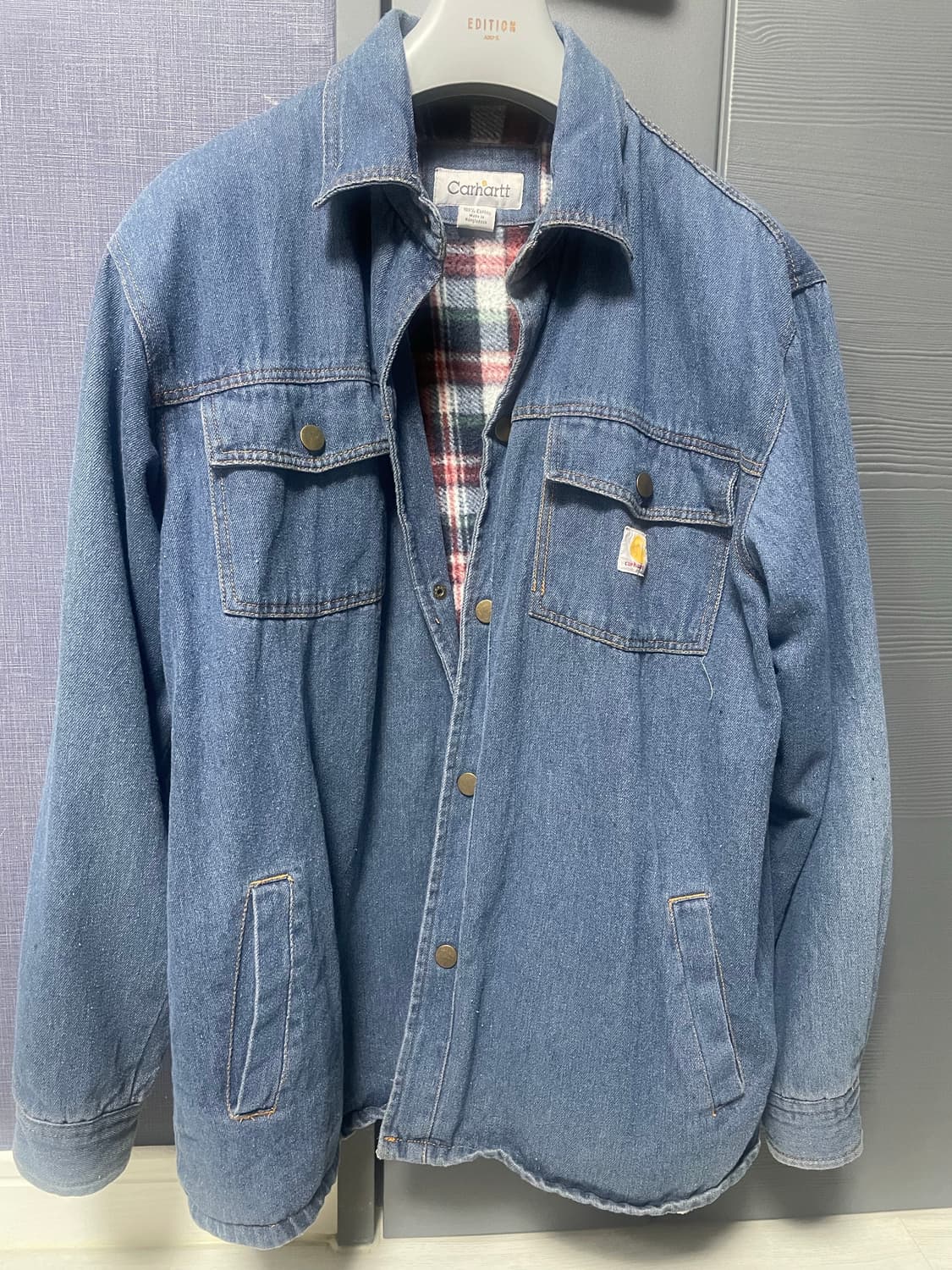 칼하트 데님 셔츠 자켓 상품이미지1